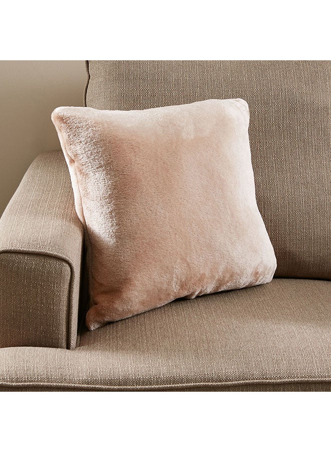Home Box - Lavish Decorative Filled Cushion Beige 45x45centimeter - Image 1
