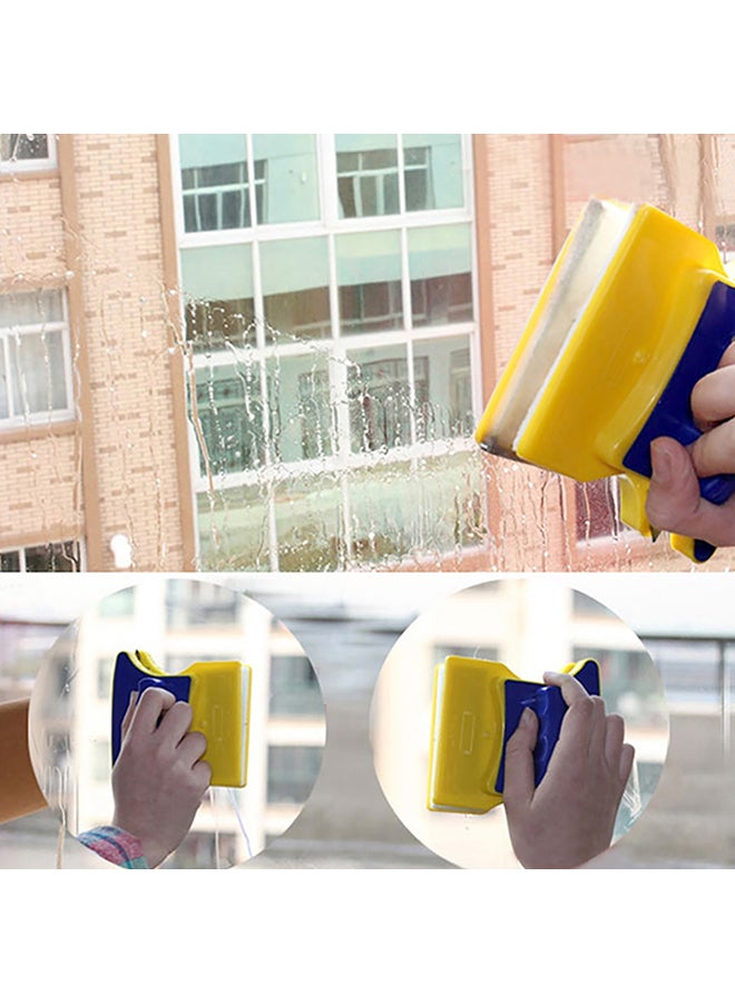 هوم بوكس منظّف زجاج بمغناطيس مزدوج الوجهين من آميتي أصفر/أزرق - Image 4