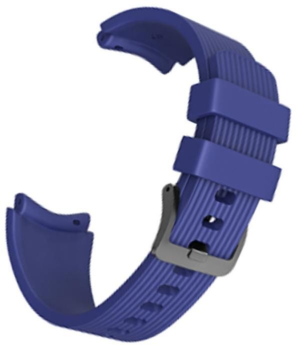 Samsung Galaxy Watch 46Mm Sm R800 Premium Silicone Smart Watch Band Strap Blue Blue/Grey - Image 2