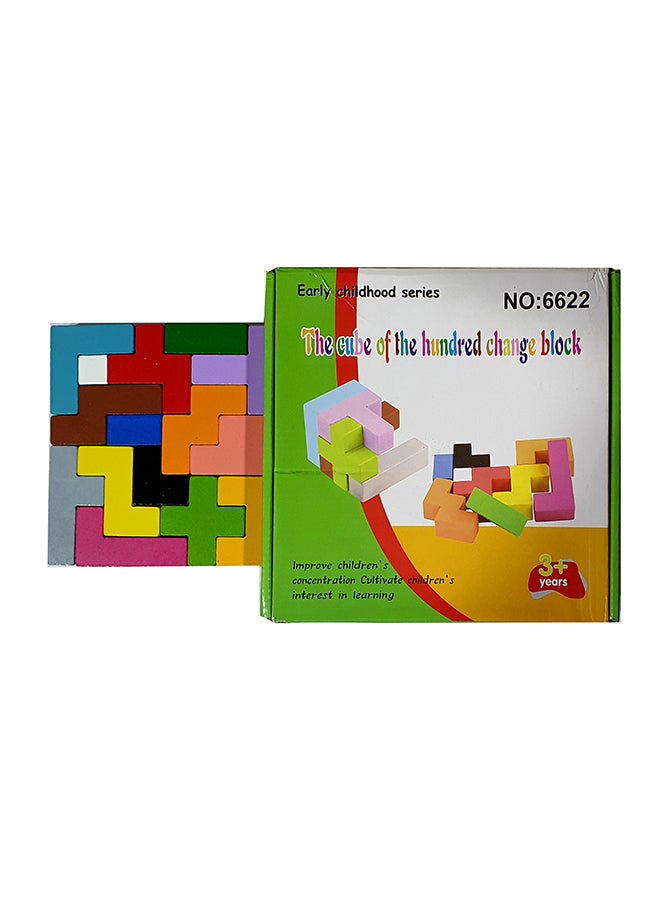 Generic - Tetris Cube Puzzle Game 10x10cm - Image 1
