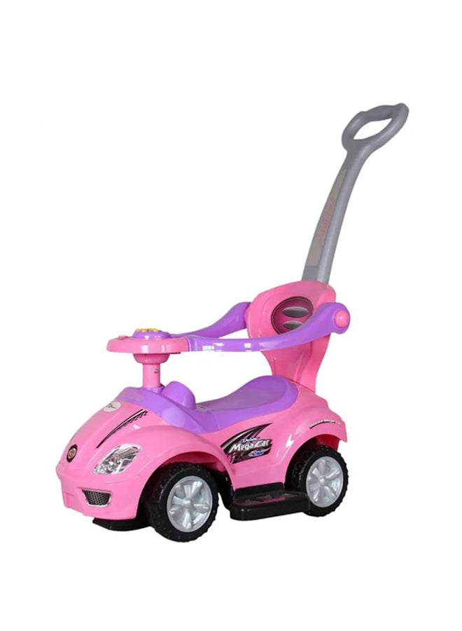 3-In-1 Ride On Car With Handle 62.5x30x35cm