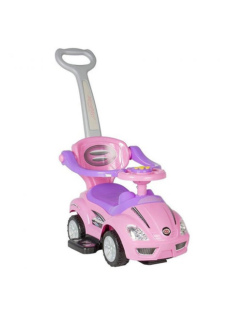 3-In-1 Ride On Car With Handle 62.5x30x35cm
