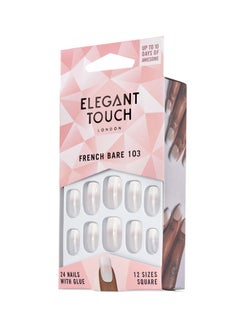 24-Piece French Nail Set Pink 103