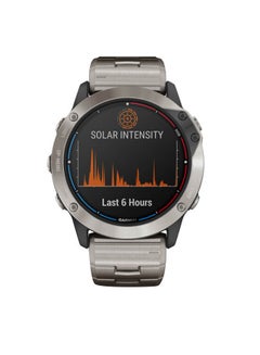 Quatix 6x Solar Smartwatch Titanium with Titanium Band