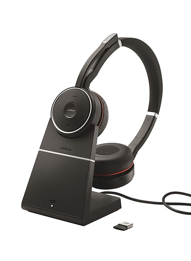 جابرا سماعة رأس إيفولف 75 Ms لاسلكية بتقنية البلوتوث أسود - Image 1