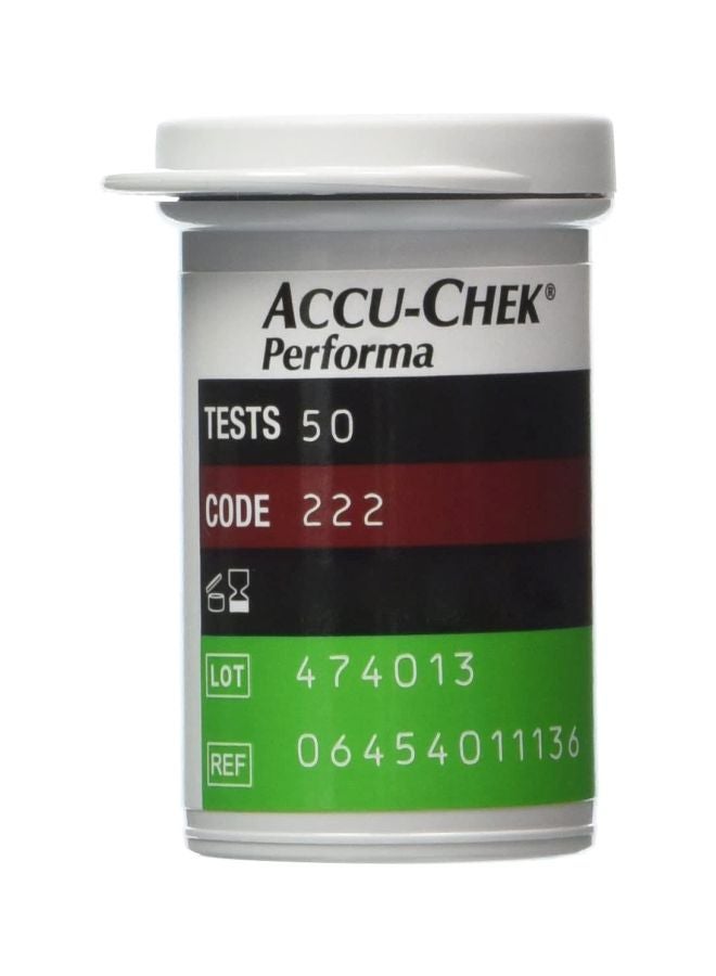 ACCU-CHEK 50-Piece Performa Blood Glucose Test Strips - Image 1