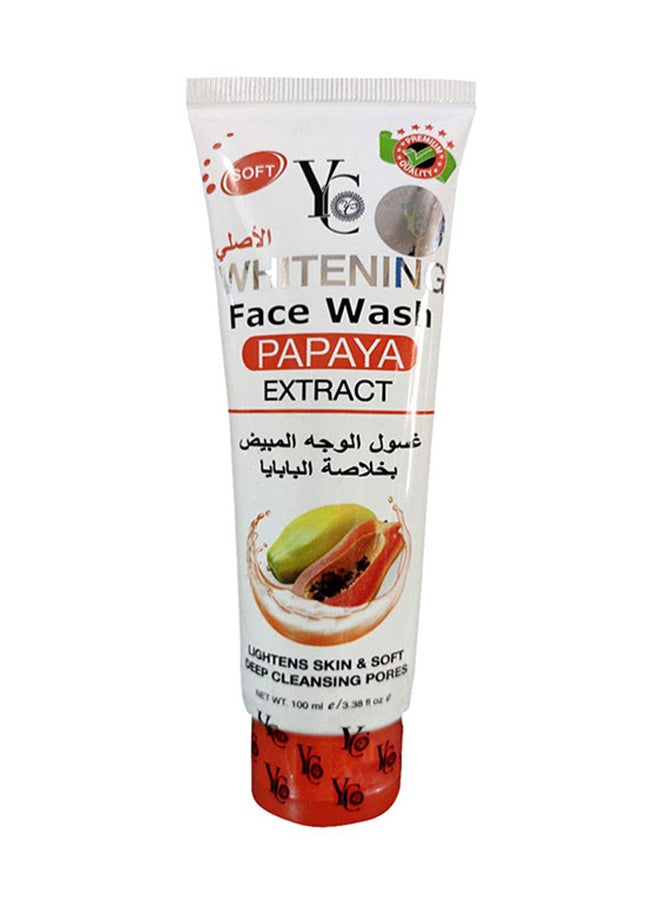 واي سي غسول مبيض للوجه بالبابايا 100ملليلتر  - Image 1