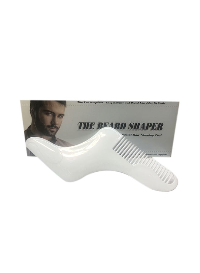 Beard Shaper Tool With Comb White 30grams - Image 1