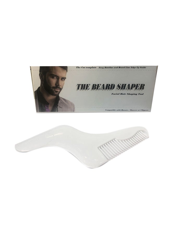 Beard Shaper Tool With Comb White 30grams - Image 2