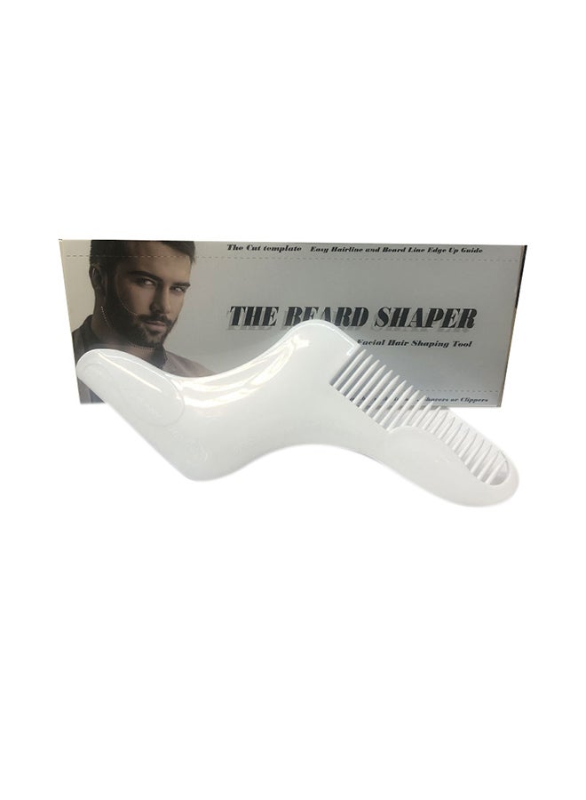 Beard Shaper Tool With Comb White 30grams - Image 3