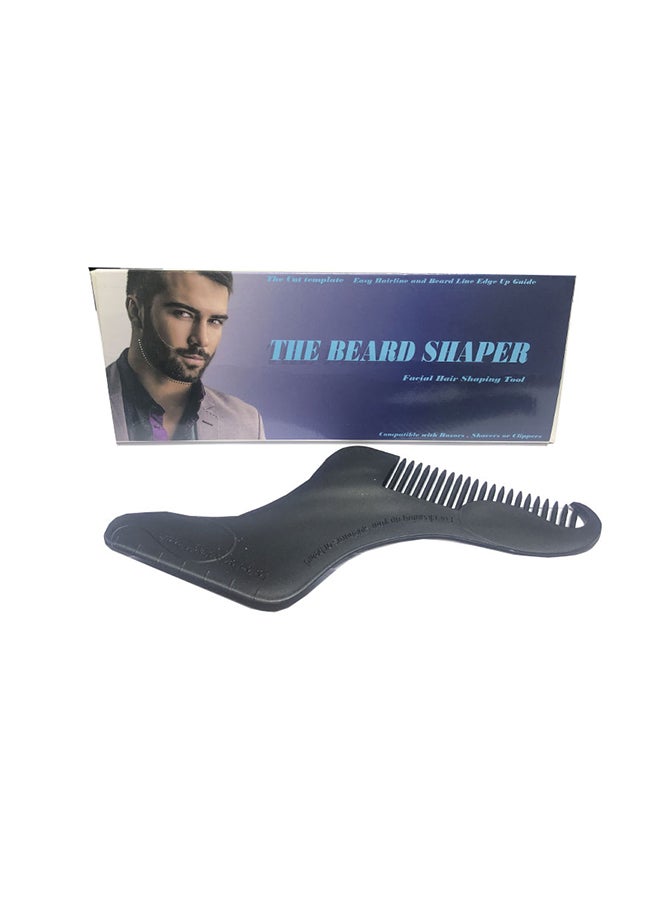 Beard Shaping & Styling Tool Comb Black 30grams - Image 1