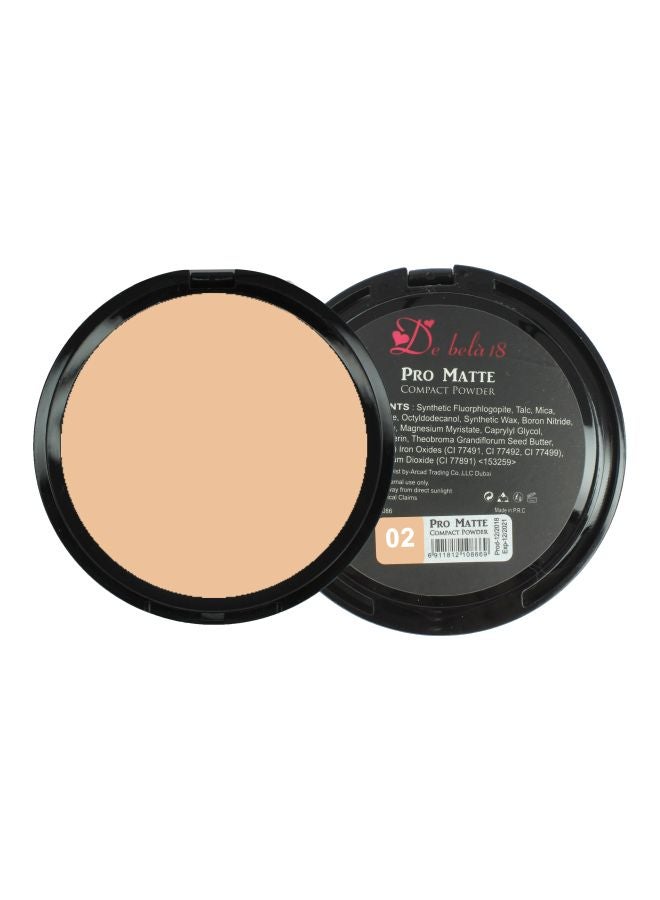 De Bela 18 - Pro Matte Compact Powder 02 - Image 1