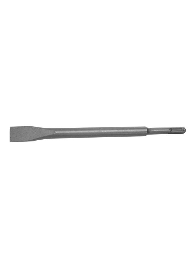 SDS Plus Round Shank Flat Chisel 14x250 MM,Toughened Steel For Long Life, High Temperature Heat Treatment Process Ideal For Chiseling Or Breaking Work On brick, Concrete And Stone Silver - v1597823720/N39821423A_1