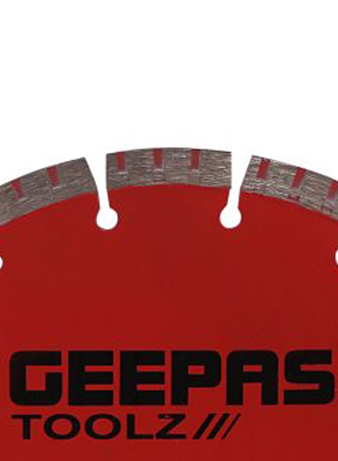 GEEPAS Concrete Cutting Blade 230 MM - Sharp & Durable for General Concrete Products, Stone, Brick, Universal Red/Grey/Black  - Image 3