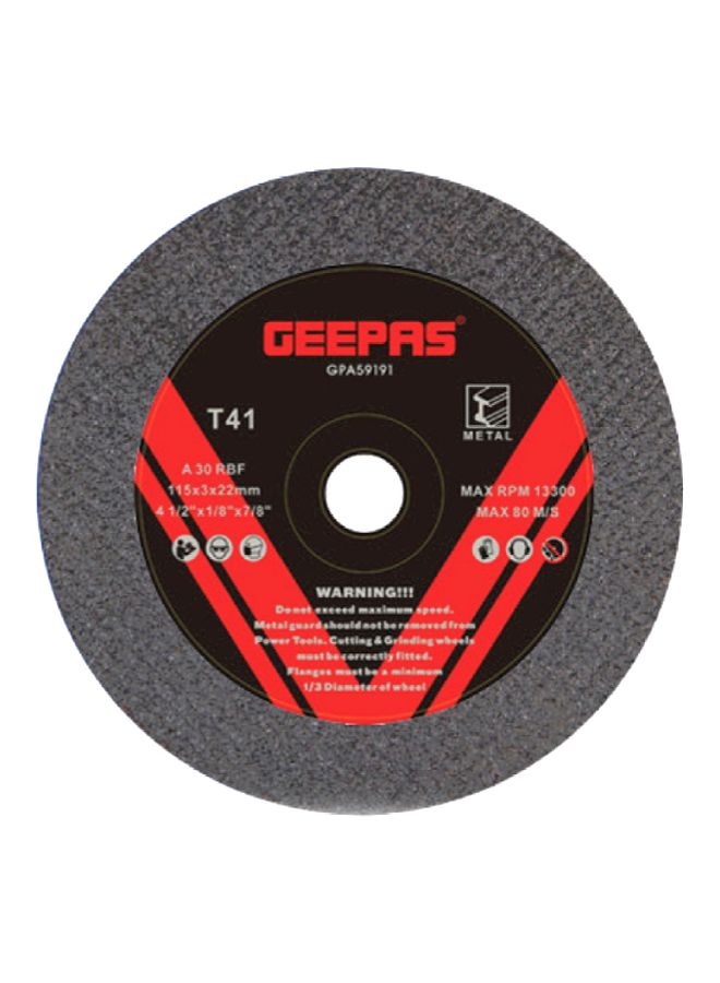 GEEPAS Geepas GPA59194 Metal Cutting Disc, with 355 mm Disc Diameter| Thin Saw Blade for Cutting, Grooving, and Trimming All Kinds of Metal |3mm Thick Disk |Ideal for Carpenters, Plumbers, and Flooring Workers| Compatible with 14" Chopsaws Black/Red/Silver 