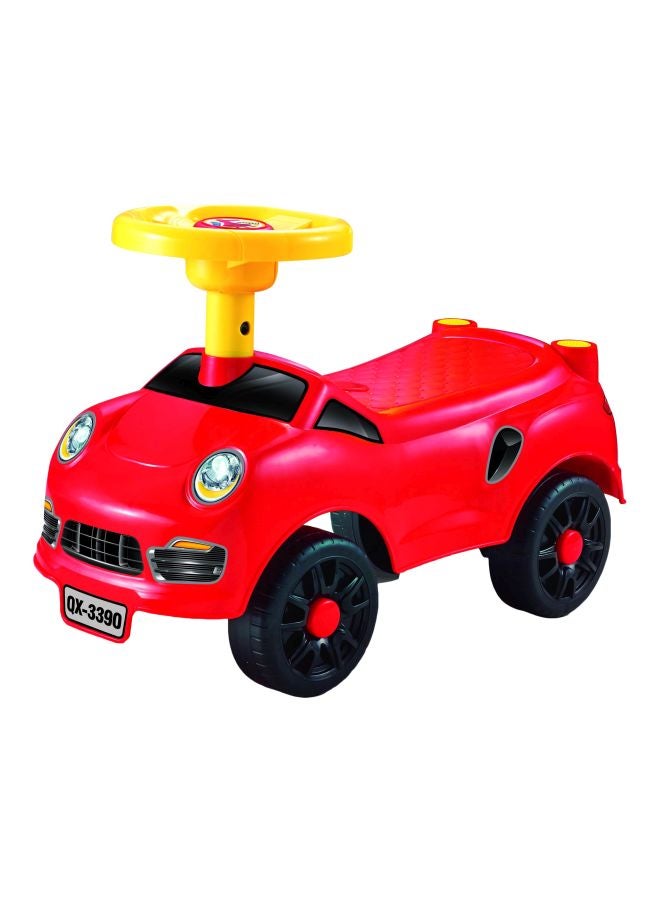 QUNXING Cartoon Stroller Play Vehicle Red  - Image 1