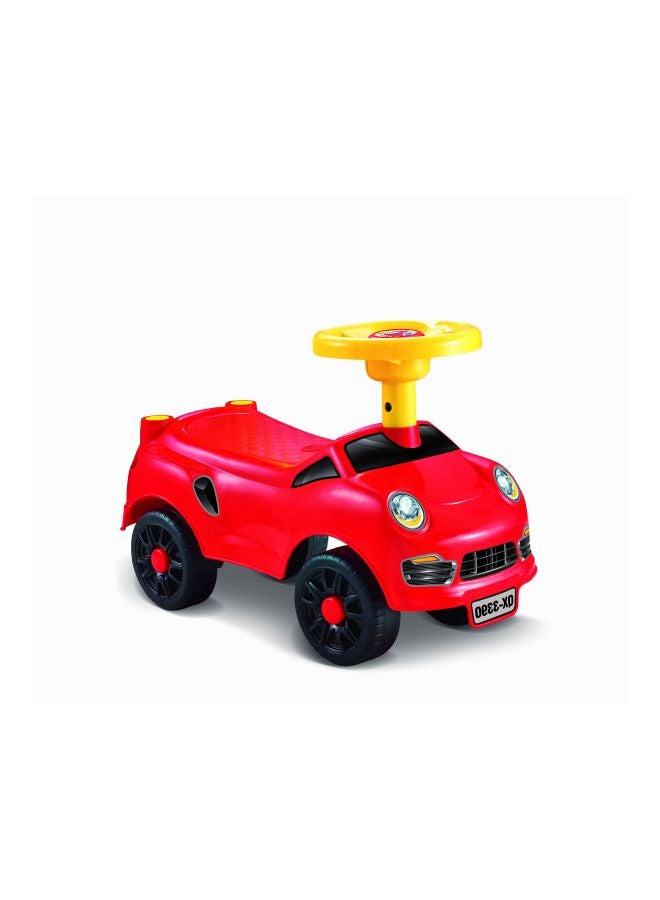 QUNXING Cartoon Stroller Play Vehicle Red  - Image 2