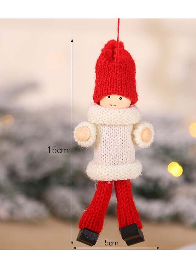 Beauenty Decorative Tree Pendant White/Red 15 x 5cm  - Image 2