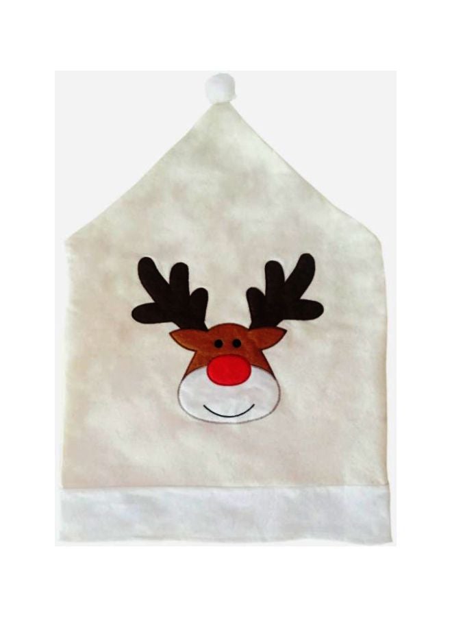 Beauenty Elk Embroidered Chair Cover Beige/Brown/Black 50x60cm  - Image 1