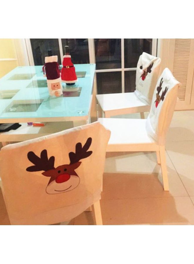 Beauenty Elk Embroidered Chair Cover Beige/Brown/Black 50x60cm  - Image 3