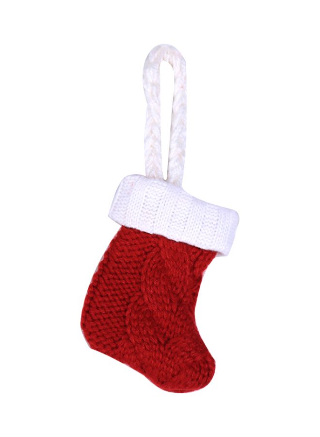Beauenty Decorative Knitted Sock Red/White  - Image 1