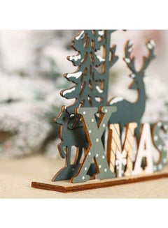 Beauenty Xmas Hand-Painted Decorative Tree Grey/Beige/White 17 x 19cm  - Image 2