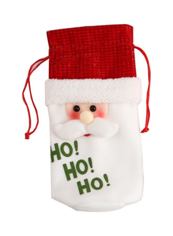 Beauenty Christmas Decoration Santa Bottle Cover Multicolour 14 x 27cm  - Image 1