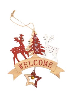 Beauenty Decorative Tree Pendant Beige/Red/White 27 x 15cm  - Image 1