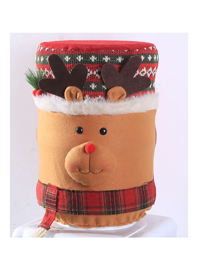 Beauenty Decorative Water Dispenser Bucket Cover Brown/Red/White 37x25cm  - Image 1