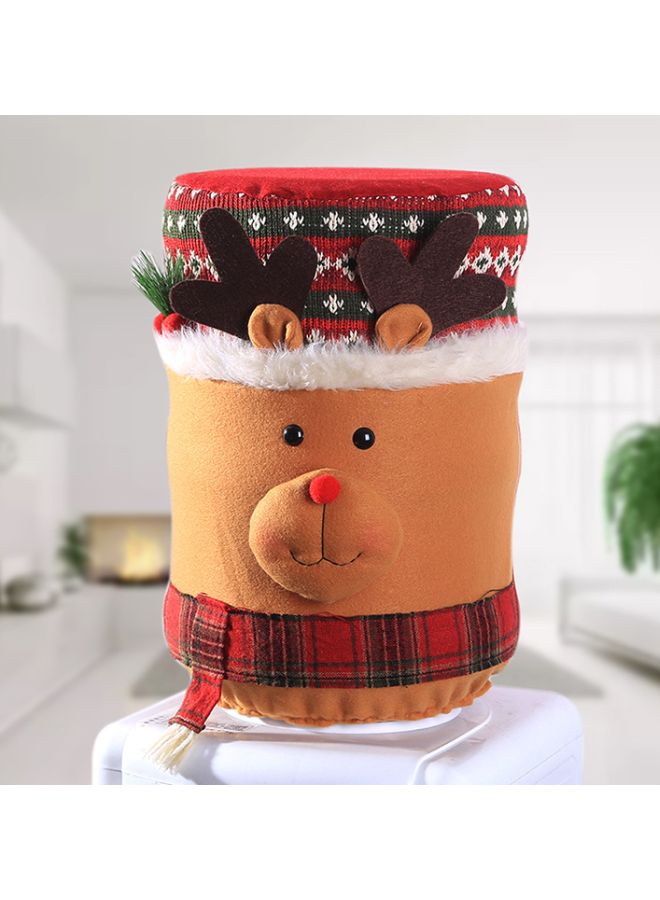 Beauenty Decorative Water Dispenser Bucket Cover Brown/Red/White 37x25cm  - Image 2
