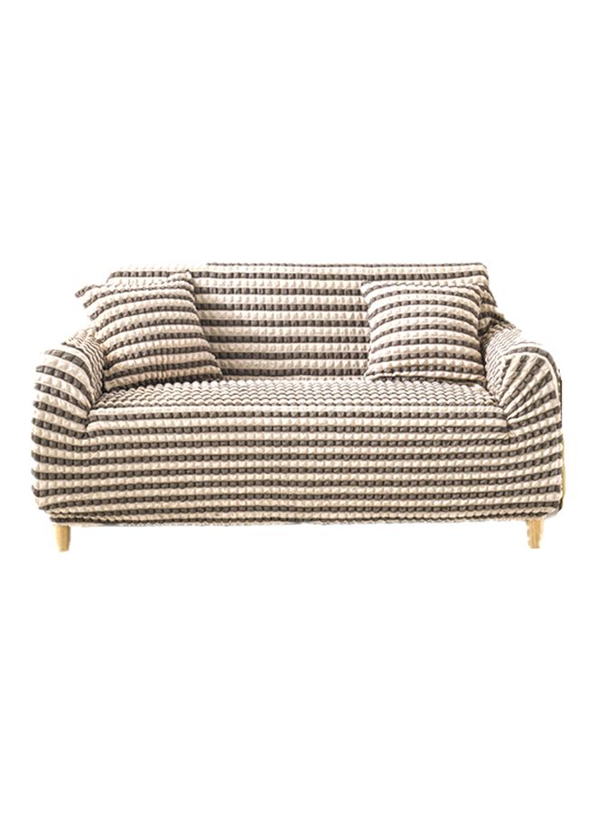 بيوينتي غطاء أريكة ثلاثية المقاعد بلون قهوة - Image 1