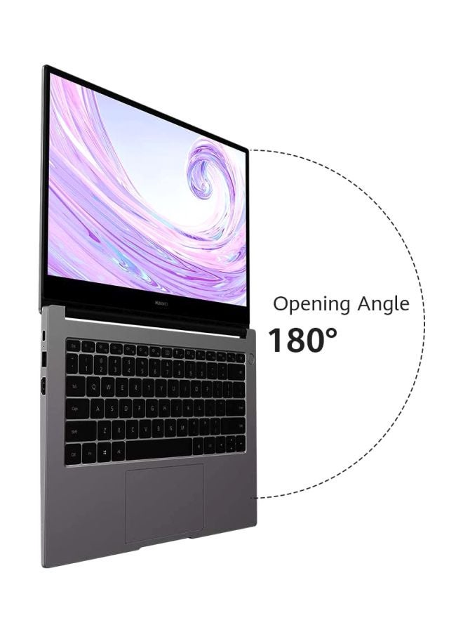 Matebook D 14 Notebook With 14-Inch Display, Ryzen 7-3700U Processor/8GB RAM/512GB SSD/AMD Radeon RX Vega 10 Graphics Space Grey Space Grey