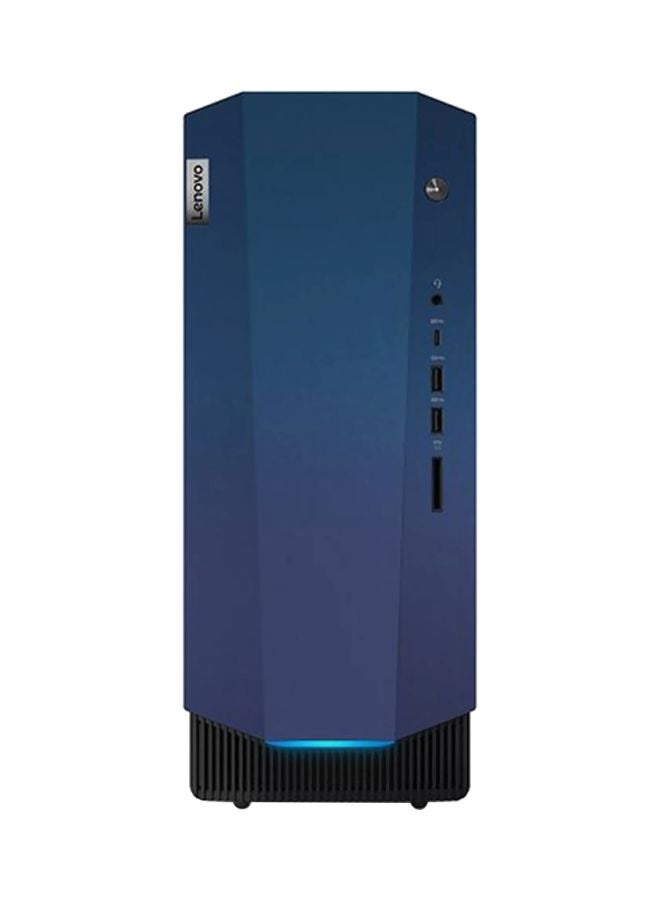 Lenovo - IdeaCentre G5 Tower PC With Core i7 Processor/16GB RAM/1TB HDD+256GB SSD Hybrid Drive/4GB NVIDIA GeForce GTX 1650 Graphic Card Black/Blue - Image 1
