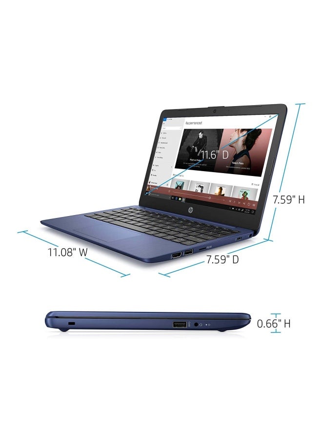 Stream 11-ak0004nx Laptop With 11.6-Inch Display, Celeron Processor/4GB RAM/64GB/Intel UHD Graphics Royal Blue Royal Blue