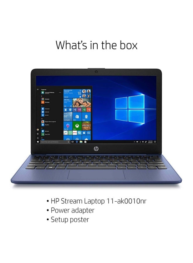 Stream 11-ak0004nx Laptop With 11.6-Inch Display, Celeron Processor/4GB RAM/64GB/Intel UHD Graphics Royal Blue Royal Blue