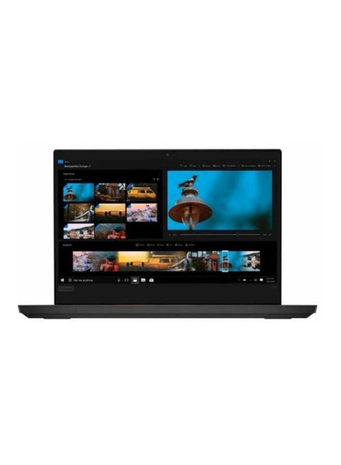 كمبيوتر محمول ثينك باد إي 14 مزود بشاشة عرض 14 بوصة ومعالج كور i7/ذاكرة رام 8 غيغابايت/قرص تخزين صلب سعة 512 غيغابايت/بطاقة رسومات إنتل فائقة الوضوح أسود