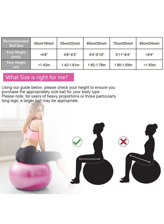 Anti-Burst Yoga Ball With Hand Pump 75cm - v1597831010/N39802894A_3