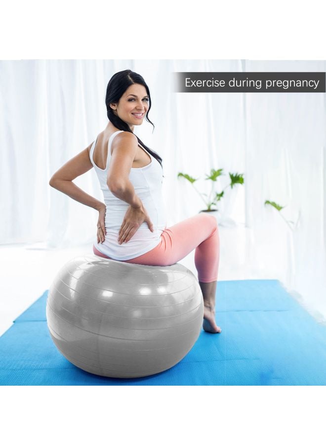 TOMSHOO Anti-Burst Yoga Ball With Hand Pump 65cm  - Image 5
