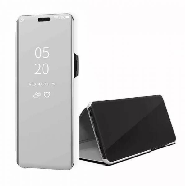 مرآة قائمة، و رؤية واضحة، ومزود  بمستشعر خارجي،  لهاتف شاومي ريدمي نوت 8 برو. فضي - Image 3