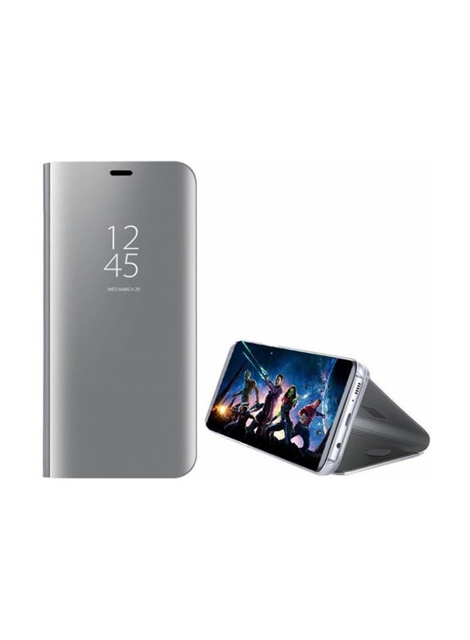 مرآة قائمة، و رؤية واضحة، ومزود  بمستشعر خارجي،  لهاتف شاومي ريدمي نوت 8 برو. فضي - Image 1