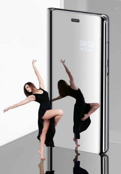 مرآة قائمة، و رؤية واضحة، ومزود  بمستشعر خارجي،  لهاتف شاومي ريدمي نوت 8 برو. فضي - Image 4