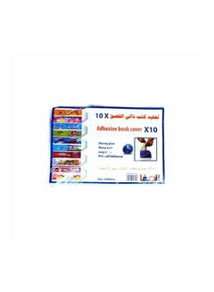 ماركة غير محددة مجموعة دفاتر بغلاف لاصق من ديزني مكونة من 10 قطع متعدد الألوان 