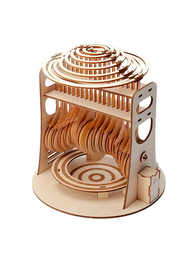 كوكوون أحجية قطع التركيب الخشبية ثلاثية الأبعاد مزودة بمحرك على شكل قطرة 27x26.5x26.5سم - Image 2