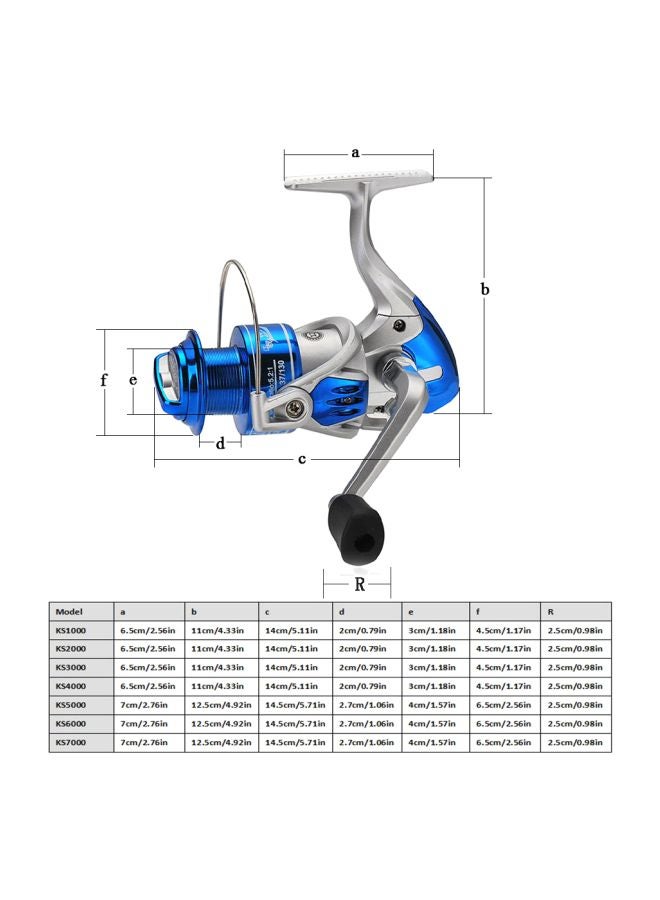 Lizard Spinning Fishing Reel 14x11x4.5cm - Image 2