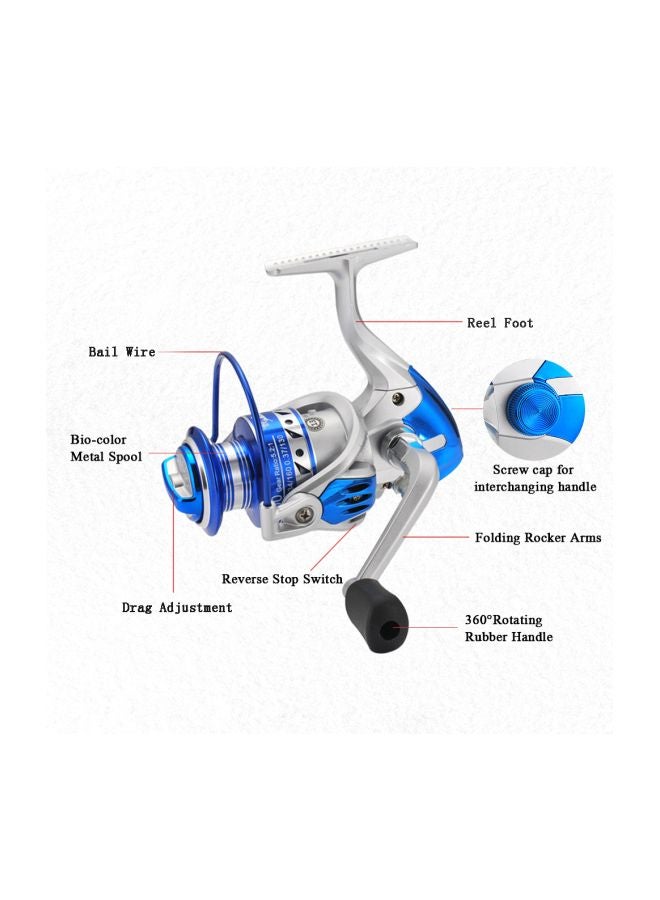 ليزارد بكرة صيد السمك الدوّارة 14x11x4.5سم - Image 3
