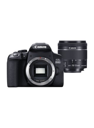 EOS 850D DSLR Camera، With EF-S 18-55mm IS STM Lens، 24.1 MP، APS-C Sensor، Dual Pixel CMOS، Bluetooth، Wi-Fi، 4K Movies، Vari-Angle Touchscreen - v1597836426/N39897634A_1
