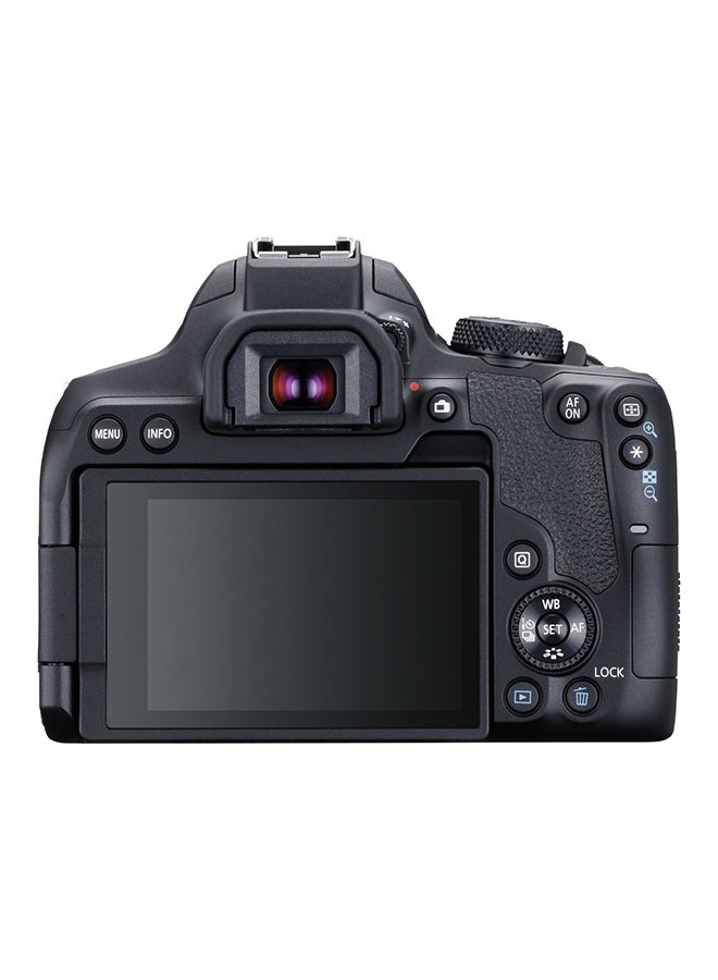 كاميرا EOS 850D DSLR بعدسة EF-S مقاس 18-55 مم بمثبت صور، وتقنية المحرك الخطوي، ومستشعر APS-C، بدقة 24.1 ميجابكسل، ومستشعر CMOS ثنائي البكسل، وخاصية البلوتوث، والواي فاي، وشاشة متغيرة الزاوية تعمل باللمس، وأفلام بجودة 4K - v1597836426/N39897634A_4