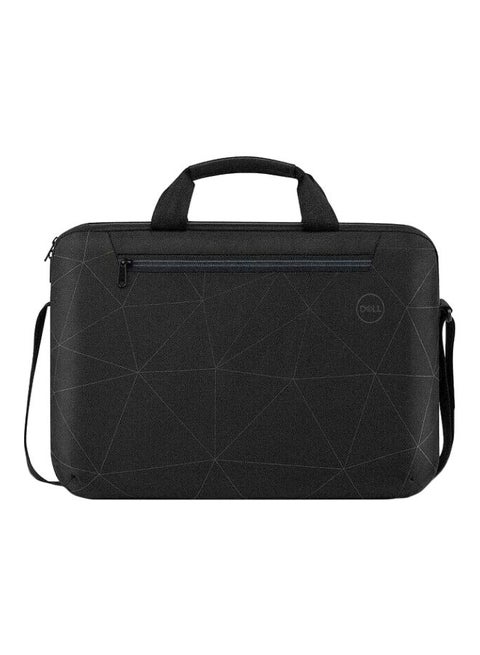 Essential Leather Laptop Briefcase - 15.6 Inch Black