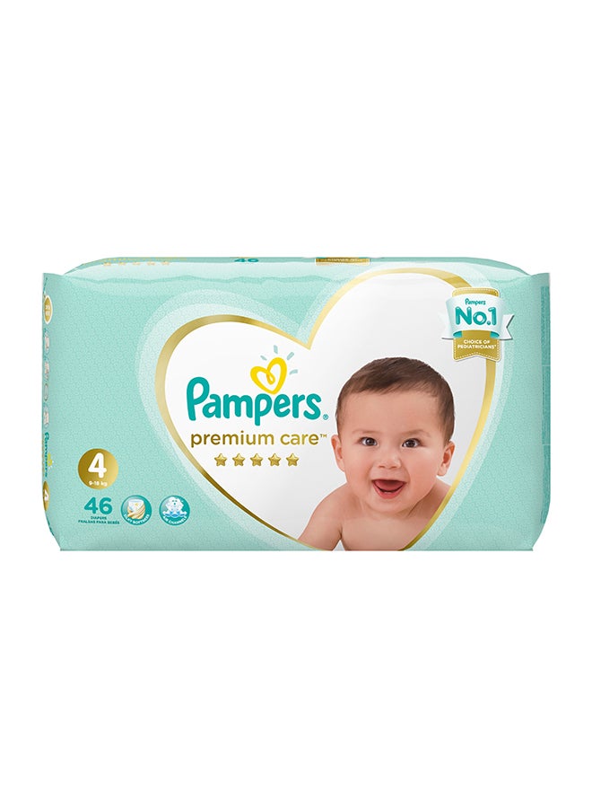 Pampers Premium Care Diapers Size 4, Maxi, 9-18 Kg (46 Diapers)  - Image 2