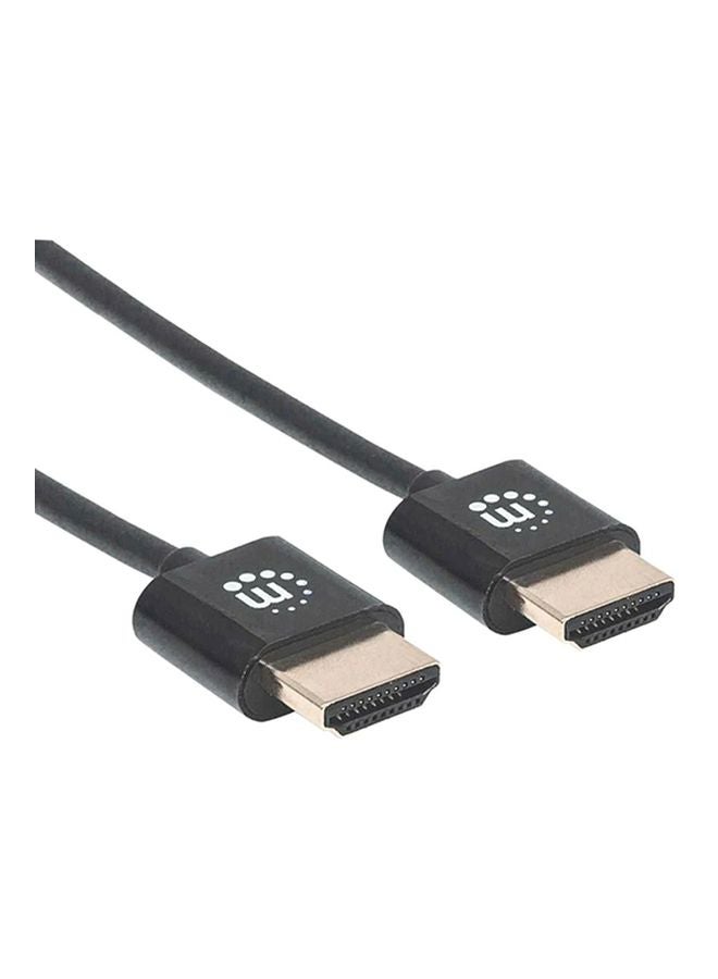 Manhattan Ultra Thin High Speed HDMI Cable With Ethernet Black - Image 4